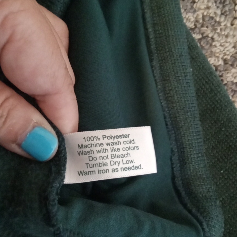 Criquet Mens Kelly Green Full Zip Fleece High Neck Size Small - Picture 8 of 9